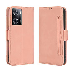 Funda de Cuero Cartera con Soporte Carcasa BY3 para Oppo A57 4G Rosa