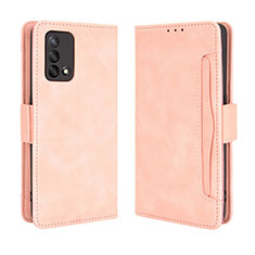 Funda de Cuero Cartera con Soporte Carcasa BY3 para Oppo A74 4G Rosa