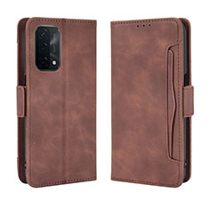 Funda de Cuero Cartera con Soporte Carcasa BY3 para Oppo A74 5G Marron