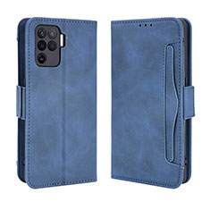 Funda de Cuero Cartera con Soporte Carcasa BY3 para Oppo A94 4G Azul