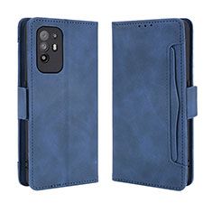 Funda de Cuero Cartera con Soporte Carcasa BY3 para Oppo A94 5G Azul