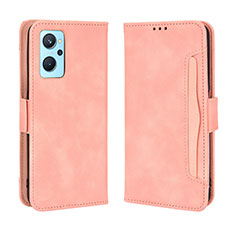 Funda de Cuero Cartera con Soporte Carcasa BY3 para Oppo A96 4G Rosa