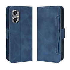 Funda de Cuero Cartera con Soporte Carcasa BY3 para Oppo A96 5G Azul