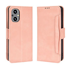 Funda de Cuero Cartera con Soporte Carcasa BY3 para Oppo A96 5G Rosa