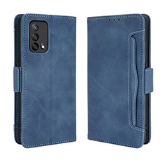 Funda de Cuero Cartera con Soporte Carcasa BY3 para Oppo F19s Azul