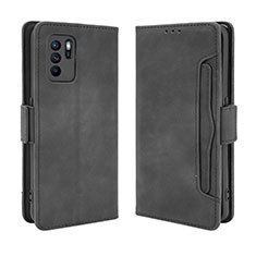 Funda de Cuero Cartera con Soporte Carcasa BY3 para Oppo Reno6 Z 5G Negro