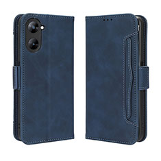 Funda de Cuero Cartera con Soporte Carcasa BY3 para Realme 10S 5G Azul