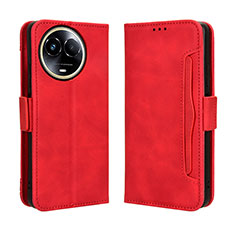 Funda de Cuero Cartera con Soporte Carcasa BY3 para Realme 11 5G Rojo