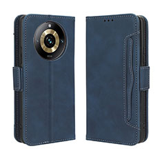 Funda de Cuero Cartera con Soporte Carcasa BY3 para Realme 11 Pro 5G Azul