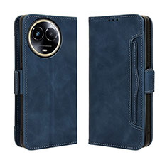 Funda de Cuero Cartera con Soporte Carcasa BY3 para Realme 11X 5G Azul