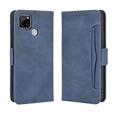 Funda de Cuero Cartera con Soporte Carcasa BY3 para Realme 7i RMX2193 Azul