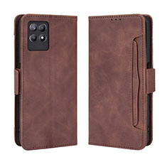 Funda de Cuero Cartera con Soporte Carcasa BY3 para Realme 8i Marron