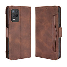 Funda de Cuero Cartera con Soporte Carcasa BY3 para Realme 8s 5G Marron