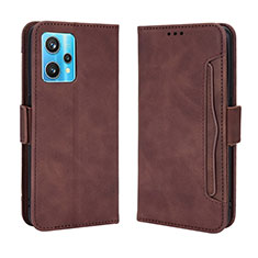 Funda de Cuero Cartera con Soporte Carcasa BY3 para Realme 9 Pro+ Plus 5G Marron