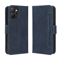 Funda de Cuero Cartera con Soporte Carcasa BY3 para Realme 9i 5G Azul