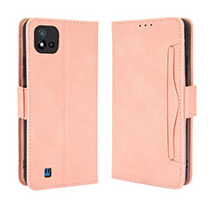 Funda de Cuero Cartera con Soporte Carcasa BY3 para Realme C20 Rosa