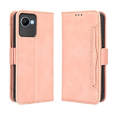 Funda de Cuero Cartera con Soporte Carcasa BY3 para Realme C30 Rosa