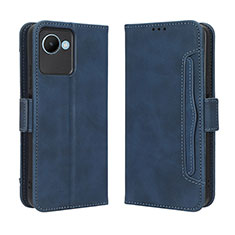 Funda de Cuero Cartera con Soporte Carcasa BY3 para Realme C30s Azul