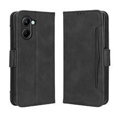 Funda de Cuero Cartera con Soporte Carcasa BY3 para Realme C33 (2023) Negro