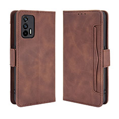 Funda de Cuero Cartera con Soporte Carcasa BY3 para Realme GT 5G Marron