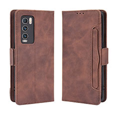 Funda de Cuero Cartera con Soporte Carcasa BY3 para Realme GT Master Explorer 5G Marron