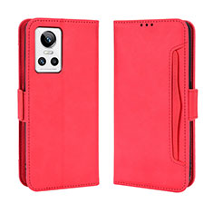 Funda de Cuero Cartera con Soporte Carcasa BY3 para Realme GT Neo3 5G Rojo