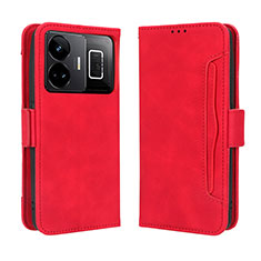 Funda de Cuero Cartera con Soporte Carcasa BY3 para Realme GT Neo5 5G Rojo