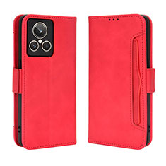 Funda de Cuero Cartera con Soporte Carcasa BY3 para Realme GT2 Master Explorer Rojo