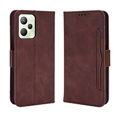 Funda de Cuero Cartera con Soporte Carcasa BY3 para Realme Narzo 50A Prime Marron