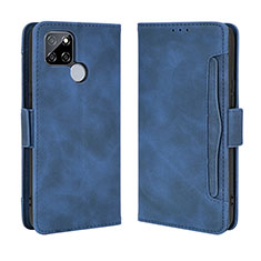 Funda de Cuero Cartera con Soporte Carcasa BY3 para Realme Q2i 5G Azul