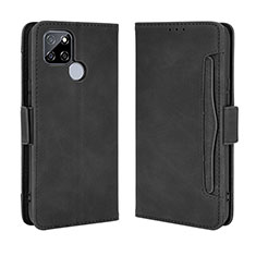 Funda de Cuero Cartera con Soporte Carcasa BY3 para Realme Q2i 5G Negro