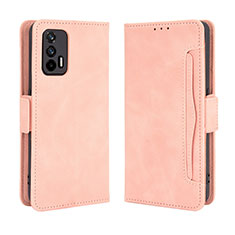 Funda de Cuero Cartera con Soporte Carcasa BY3 para Realme Q3 Pro 5G Rosa