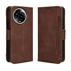 Funda de Cuero Cartera con Soporte Carcasa BY3 para Realme V50s 5G Marron