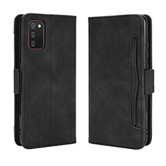 Funda de Cuero Cartera con Soporte Carcasa BY3 para Samsung Galaxy A03s Negro