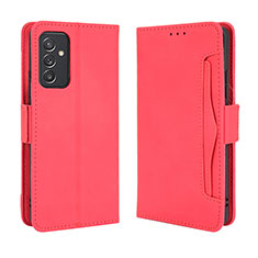 Funda de Cuero Cartera con Soporte Carcasa BY3 para Samsung Galaxy A05s Rojo