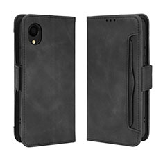 Funda de Cuero Cartera con Soporte Carcasa BY3 para Samsung Galaxy A22 5G SC-56B Negro