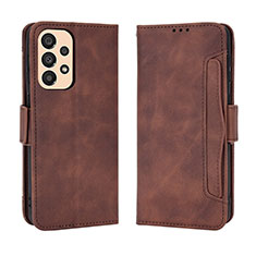 Funda de Cuero Cartera con Soporte Carcasa BY3 para Samsung Galaxy A23 4G Marron