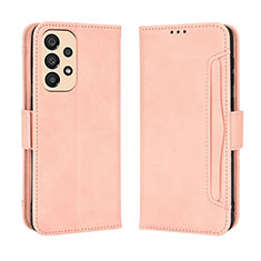 Funda de Cuero Cartera con Soporte Carcasa BY3 para Samsung Galaxy A23 4G Rosa