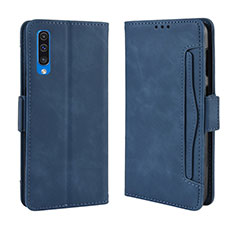 Funda de Cuero Cartera con Soporte Carcasa BY3 para Samsung Galaxy A50 Azul