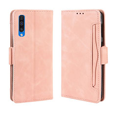 Funda de Cuero Cartera con Soporte Carcasa BY3 para Samsung Galaxy A50 Rosa