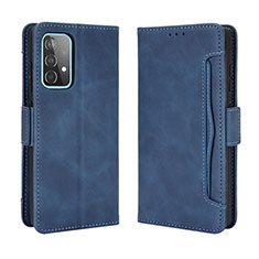 Funda de Cuero Cartera con Soporte Carcasa BY3 para Samsung Galaxy A52 4G Azul