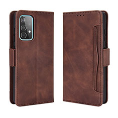 Funda de Cuero Cartera con Soporte Carcasa BY3 para Samsung Galaxy A52 4G Marron