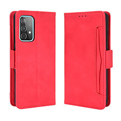 Funda de Cuero Cartera con Soporte Carcasa BY3 para Samsung Galaxy A52 4G Rojo