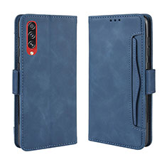 Funda de Cuero Cartera con Soporte Carcasa BY3 para Samsung Galaxy A70 Azul