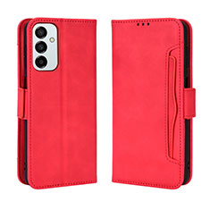 Funda de Cuero Cartera con Soporte Carcasa BY3 para Samsung Galaxy F23 5G Rojo