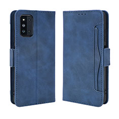 Funda de Cuero Cartera con Soporte Carcasa BY3 para Samsung Galaxy F52 5G Azul