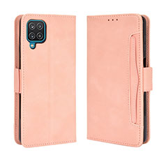 Funda de Cuero Cartera con Soporte Carcasa BY3 para Samsung Galaxy M12 Rosa