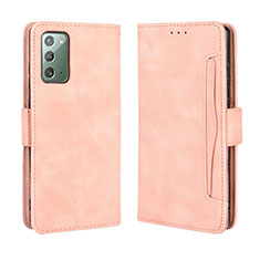 Funda de Cuero Cartera con Soporte Carcasa BY3 para Samsung Galaxy S20 FE 4G Rosa