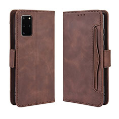 Funda de Cuero Cartera con Soporte Carcasa BY3 para Samsung Galaxy S20 Plus 5G Marron