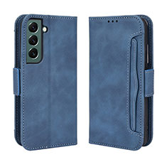 Funda de Cuero Cartera con Soporte Carcasa BY3 para Samsung Galaxy S22 Plus 5G Azul